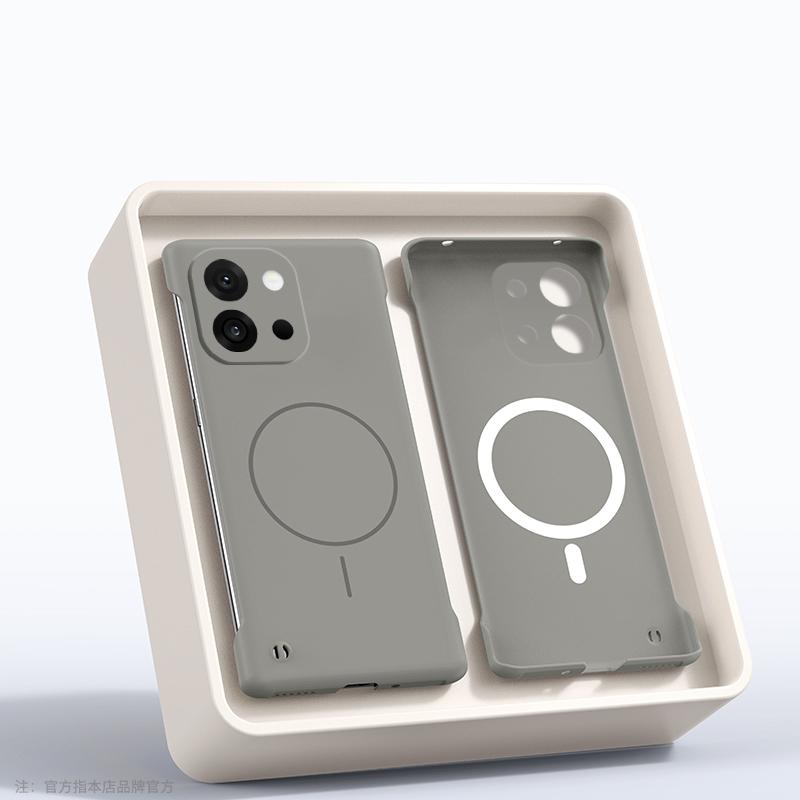Однотонный безрамочный магнитный чехол для телефона для OnePlus 13T 13R 13 12R Ace 5 3 Тонкий противоударный жесткий ПК чехол для беспроводной зарядки
