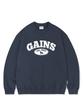 GAINSBORO Golden Logo Sweatshirt_Navy