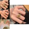 Fashionable Copper Butterfly Bow Ring For Women Versatile Adjustable Finger Jewelry