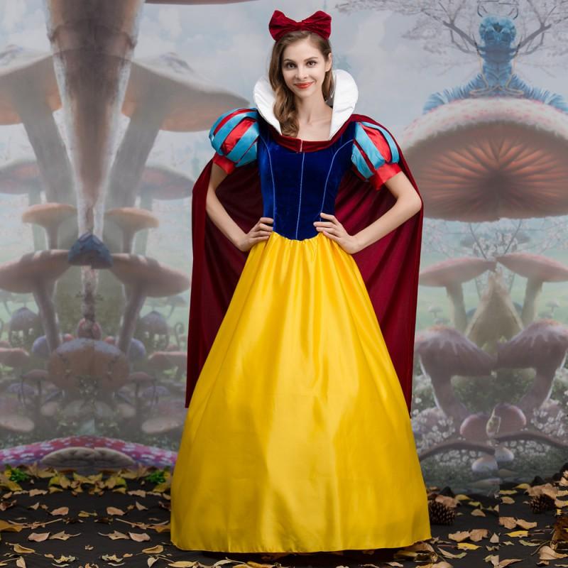 Halloween Snow White Dress Cinderella Costume Adult Stage Play Performance Outfit