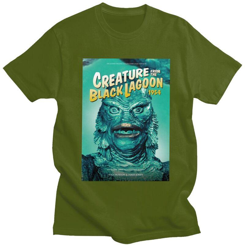 Custom Creature From The Black Lagoon T Shirts for Unisex 100% Cotton Tee Tops Halloween Horror Movie Tshirts Short-Sleeve T-shirt