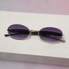 Овальные Безрамные Солнцезащитные Очки с Гранированной Кромкой Модные Очки UV400 Маленькая Рамка Gafas De Sol Дизайн с Индивидуальностью