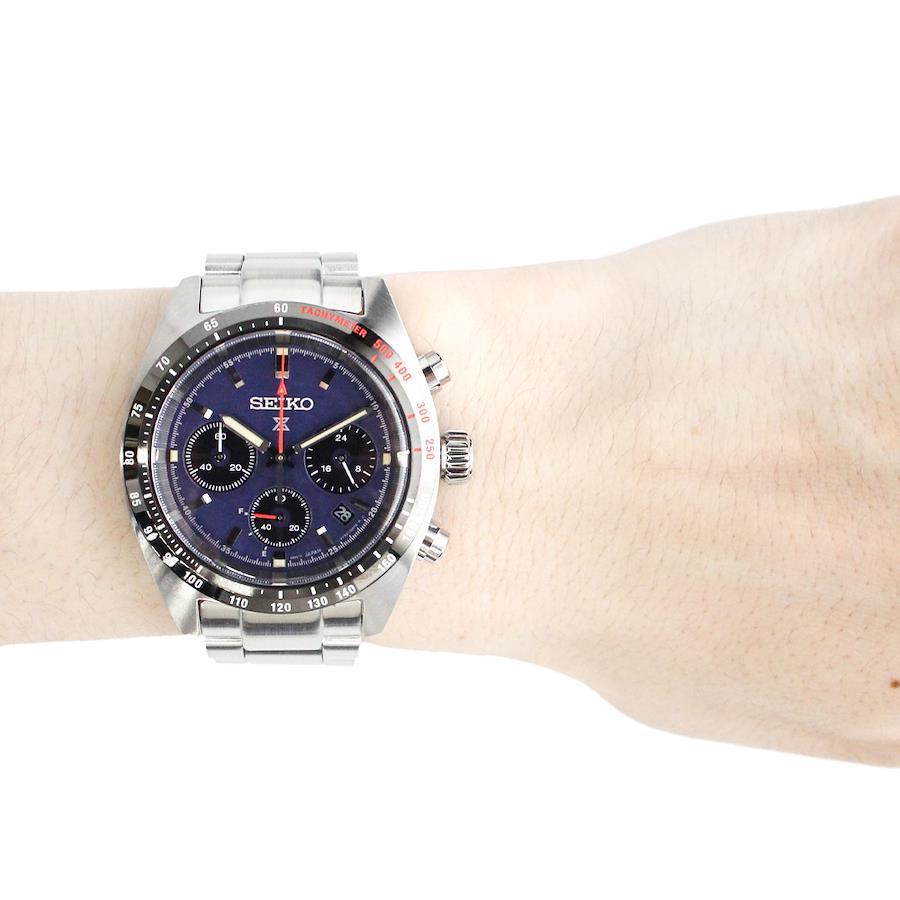 SEIKO PROSPEX SSC815P SSC815P1 SPEEDTIMER Analog Solar Powered Analog Navy/Black