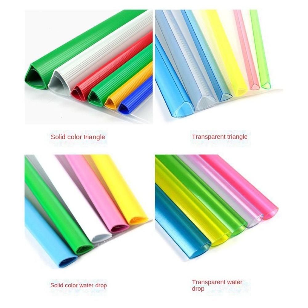 10 Pcs Tailorable Slide Binder Clamp Bar Transparent Thickened Sucker Rod Clamp Book Cover