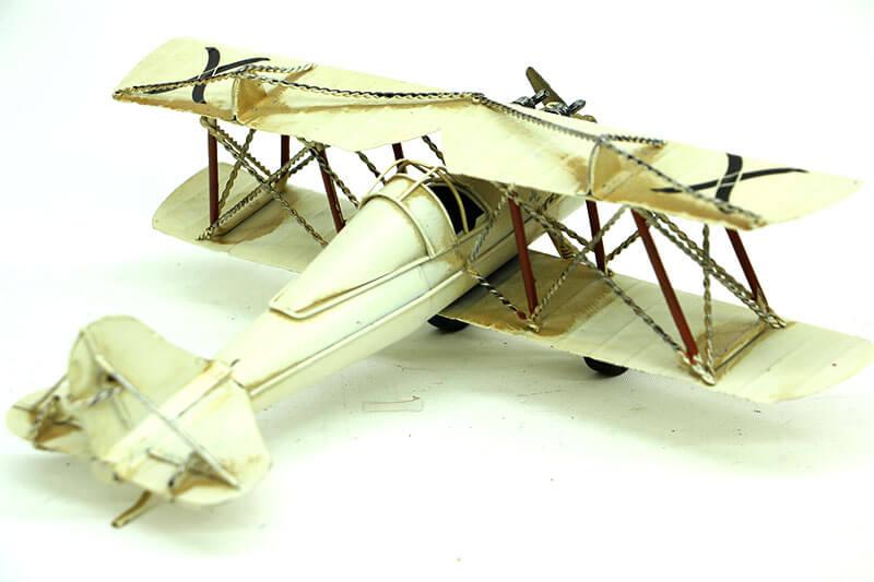 Decorative Metal Airplane Biplane