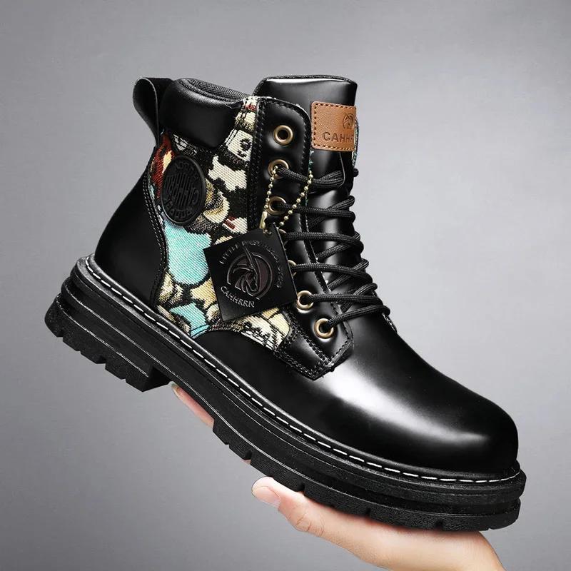 Модные повседневные кроссовки, спортивная и повседневная обувь, повседневная обувь, ботильоны, мотоциклетные ботинки, мужские мокасины, спортивные и повседневные рабочие ботинки для мужчин