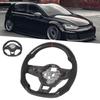 Рулевое колесо из углеродного волокна, замшевое, подходит для Mk7Mk7.5 GTDR 20132020, красная строчка