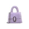Marc Jacobs Mini Chain Decorated Polyester Shoulder Crossbody Handbag Women Handbags Lilac 2F3HSC096H02533
