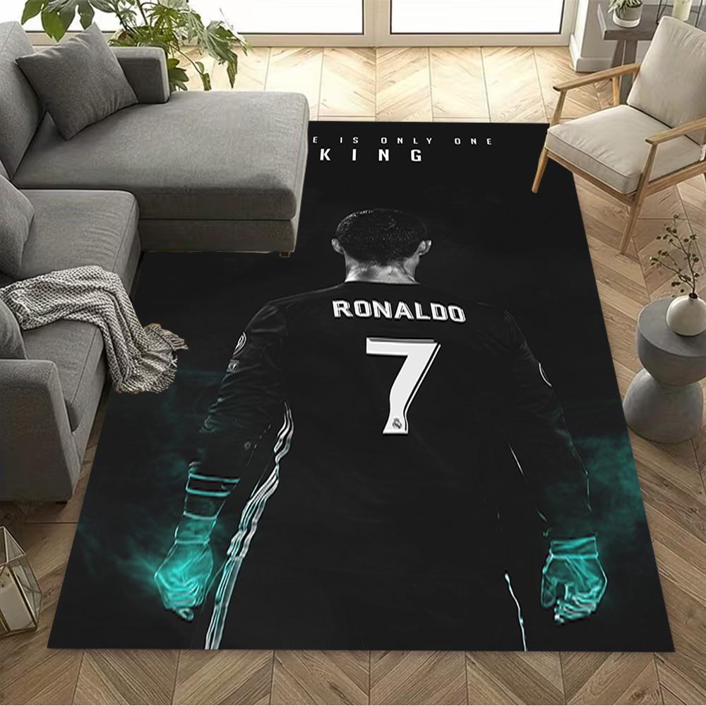 Ronaldo's Champions League Journey Floor Rug Office Rug Perfect for Decorate room Bedrooms Entryway Balcony Anti-slip Rug Decorate Offices