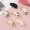 6pcs Kawaii Resin Mini Sleeping Cat Mini Figures Miniature Things Statues Dollhouse Room Home Decor Items Desk Accessories