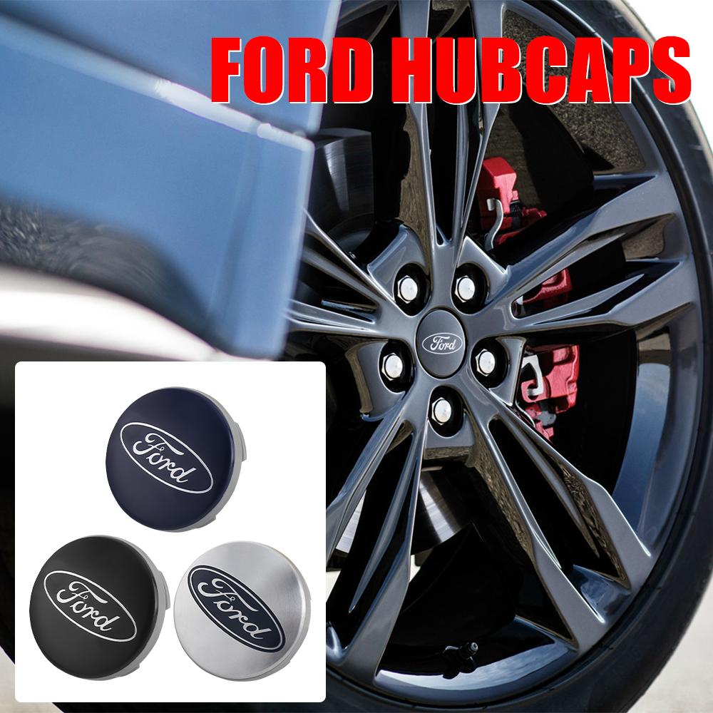 4PCS Car Wheel Center Cap Rim Cover Emblem for Ford Tierra Mondeo ST Fusion mk7 3 Mustang S-Max Territory Shelby Decor Accessory uj88