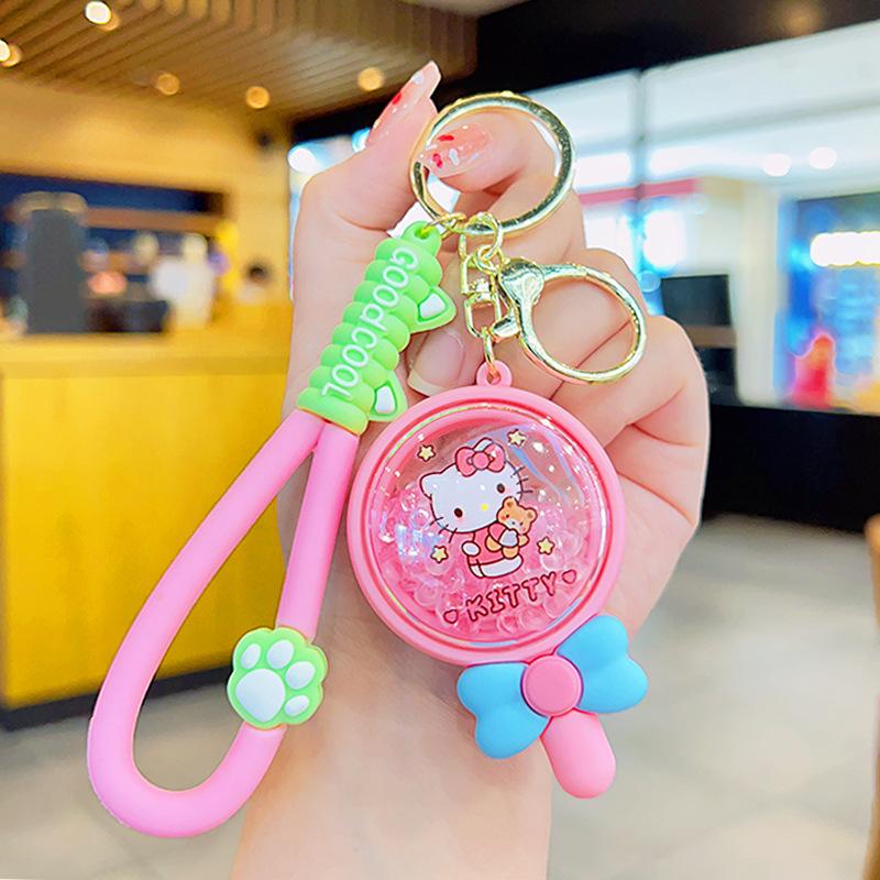 Cute Cartoon Cat Scented Bead Keychain Long Lasting Fragrance Bag Charm Creative Small Gift Pendant