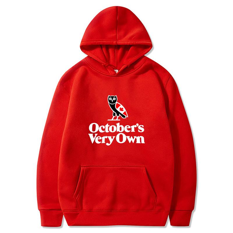 OVO Canda Heritage Толстовки Мужская Мода October's Very Own Принтованные Свитшоты Женские Повседневные Худи Пуловеры Уличная Одежда Харадзюку