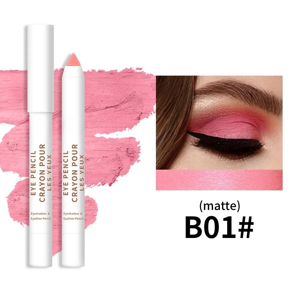 20-цветная цветная подводка для глаз с высокой пигментацией, перламутровый мерцающий металлик, дымчатая подводка для глаз в стиле панк, готика, стойкая