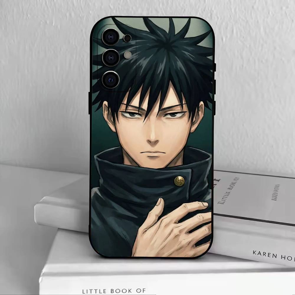 JK-F-Fushi-guro M-Meg-umi Чехол для телефона для Samsung S25,S24,S21,S22,S23,S30,Ultra,S20,Plus,Fe,Lite,Note,10, Черный чехол