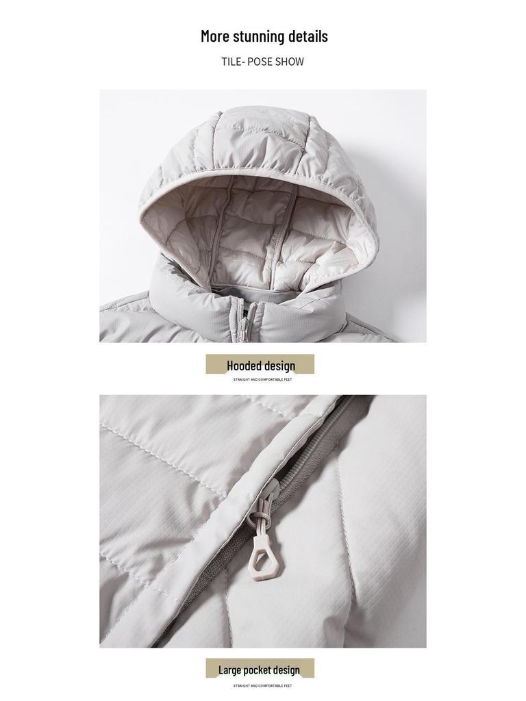 Мужской легкий теплый хлопковый жилет без рукавов - Модный стиль, Осень/Зима 2025