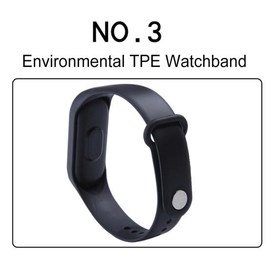 Adjustable Strap Button Control LED Display Electronic Digital Watch Bracelet