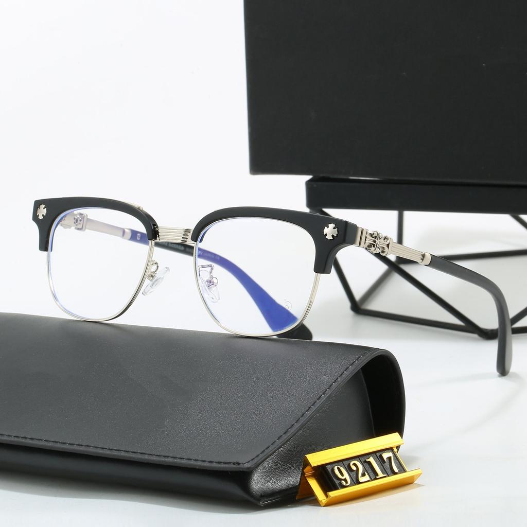 New retro glasses frame half frame metal frame can be equipped with myopia astigmatism anti-blue light high anti-blue light