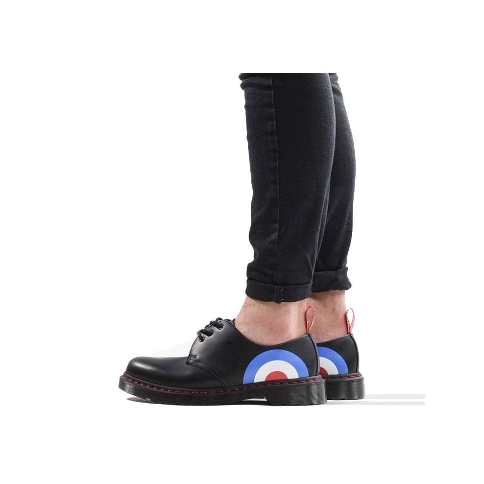 Dr. Martens The Who X Fashion Round Toe Low Top Casual Shoes Unisex Casual Shoes Black 25269001