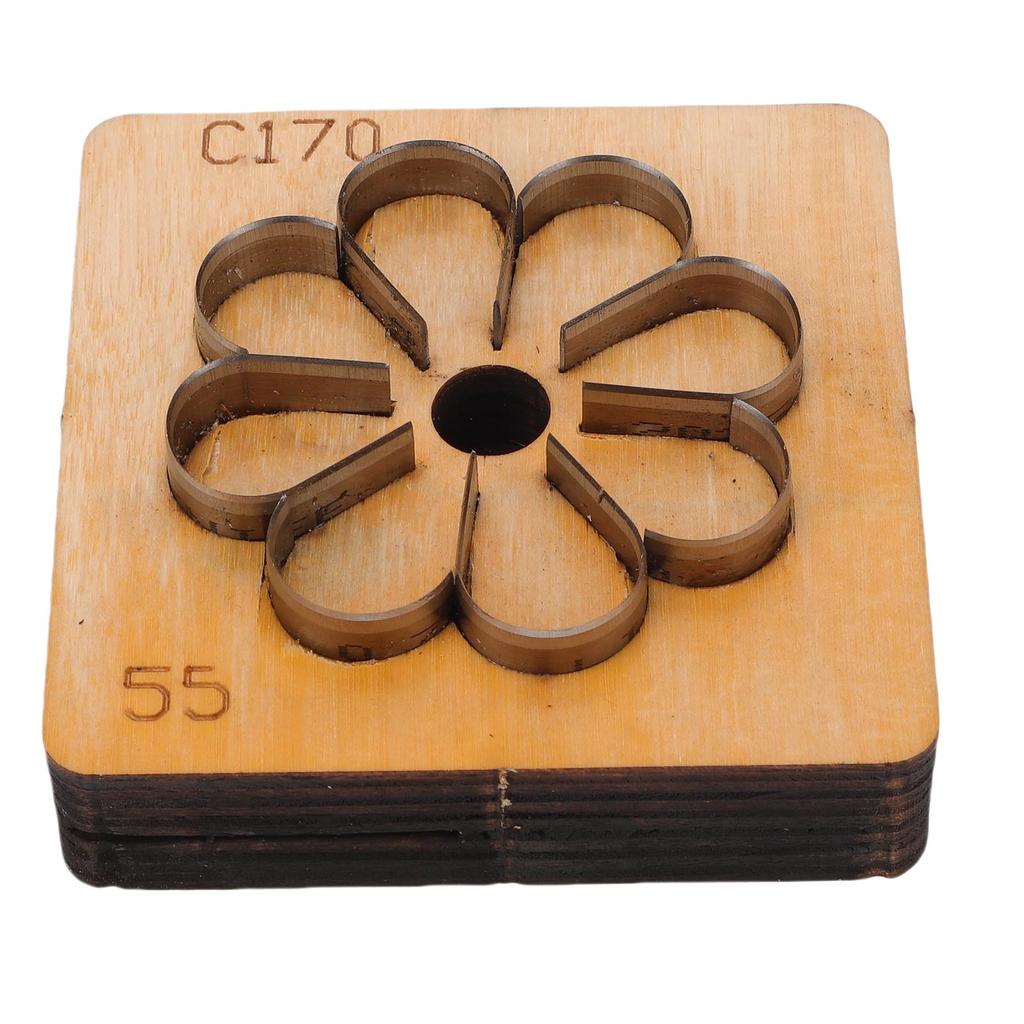 Кожаный вырубной штамп в форме цветка, металлический, для кожевенного ремесла, резак для бумаги, художественный, пробивной штамп, инструмент для рукоделия