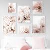 Розовый Блум Пион Роза Георгин Ирис Магнолия Цветок Стены Искусства Принт Холст Картины Скандинавский Плакат Декор Фотографии Для Гостиной