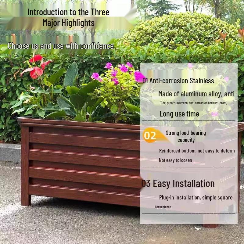 Outdoor Aluminum Planter Box