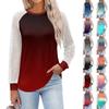 Women's  Long Sleeve  T Shirts Round Neck Lace Tops  Casual Blouses Trendy  Fashion Top