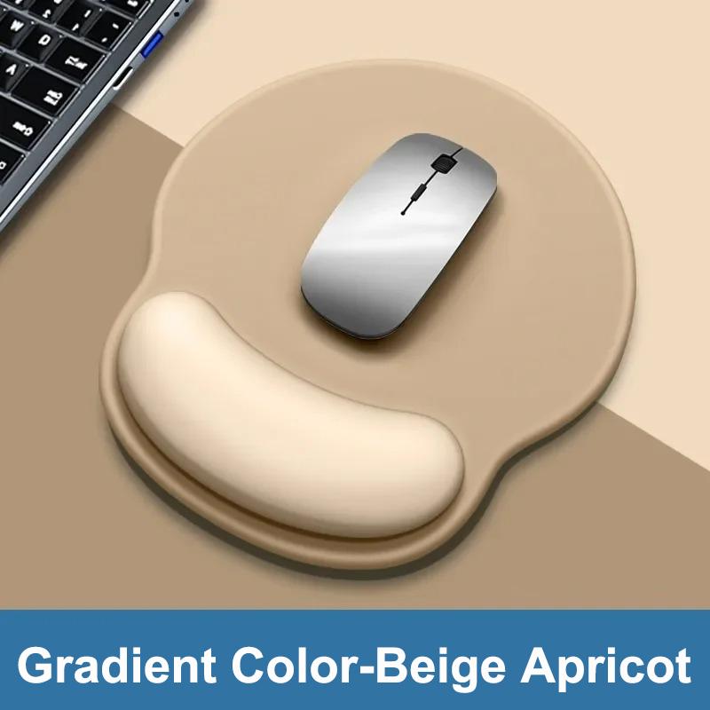 Gradient Color Mouse Pad Comfortable Wrist Rest Non-slip Mouse Pad Soft Mouse Pad Wrist Rest Computer Desktop Silicone Mouse Pad