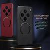 OLGE Роскошный чехол из телячьей кожи с классической текстурой для VIVO X100 X100 Pro Поддержка магнитного держателя для автомобиля, подставки, чехол для беспроводной зарядки