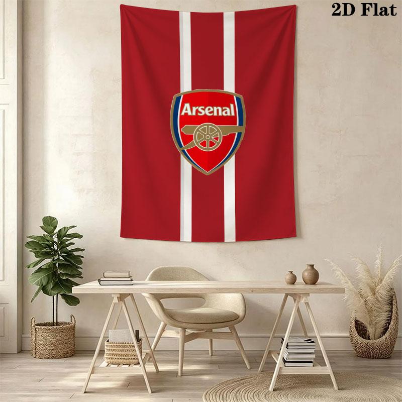 London Is Red  FOOTBALL Arsenal Tapestry,North London Forever,Wall Hanging Printed Fabric Decorative Tapestries for Bedroom Living Room Home Decor