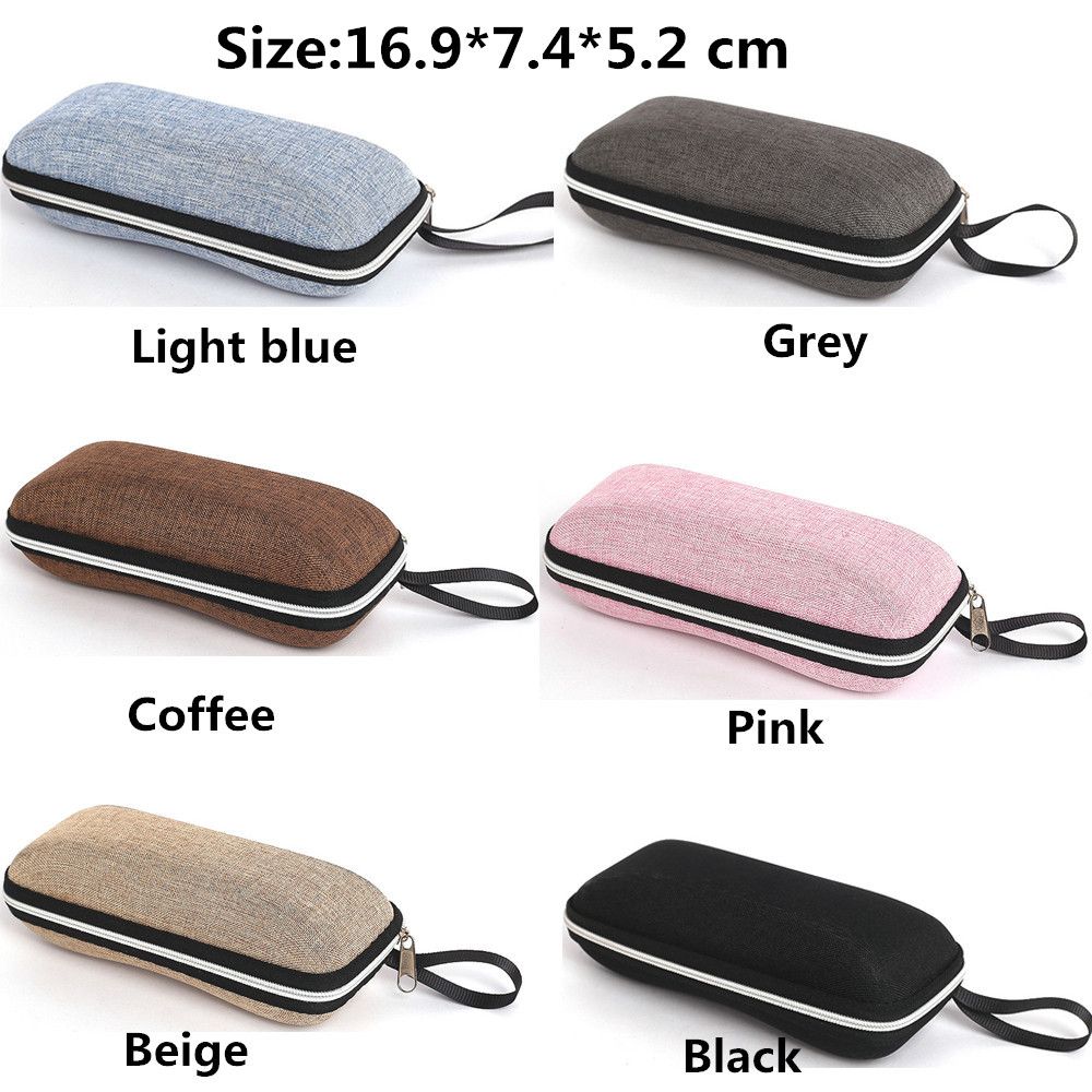Модный дорожный офисный футляр для очков на молнии, коробка для очков, держатель для очков, аксессуары для очков