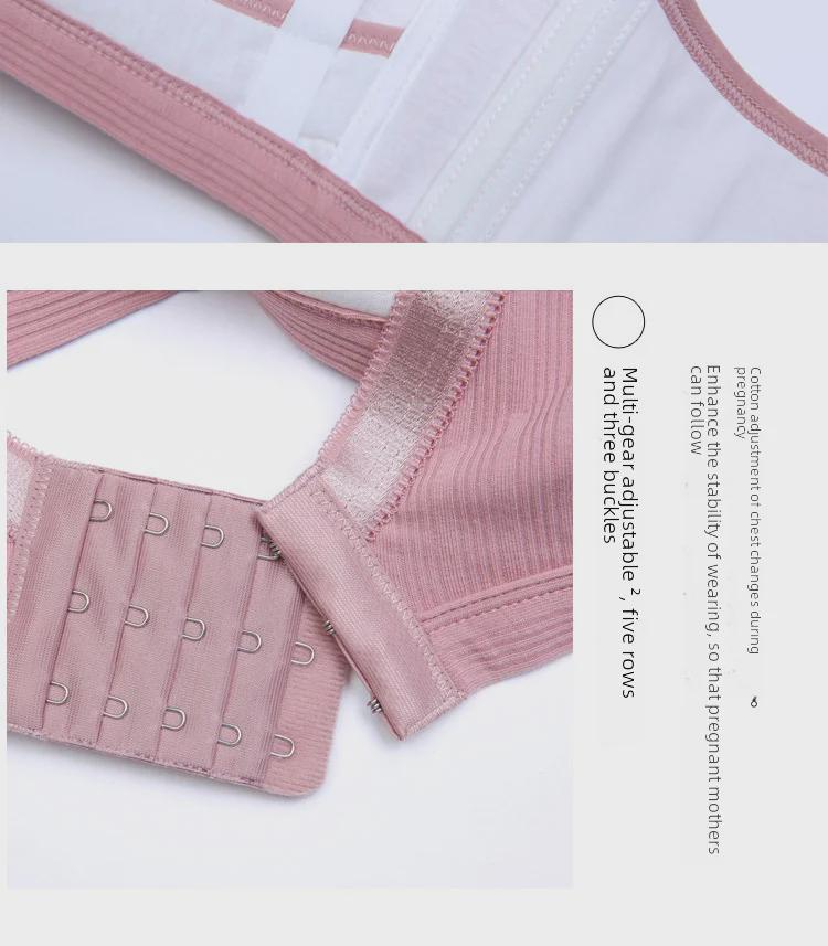 Бюстгальтер для кормления без подкладки: Тонкий, с нитками, с двойной пряжкой, защита от воздействия окружающей среды для беременных и кормящих матерей