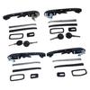 4 Set Car Door Handles Auto Front Rear Exterior Door Handle Replacement & Gaskets For GOLF/JETTA MK2 Car Accessories