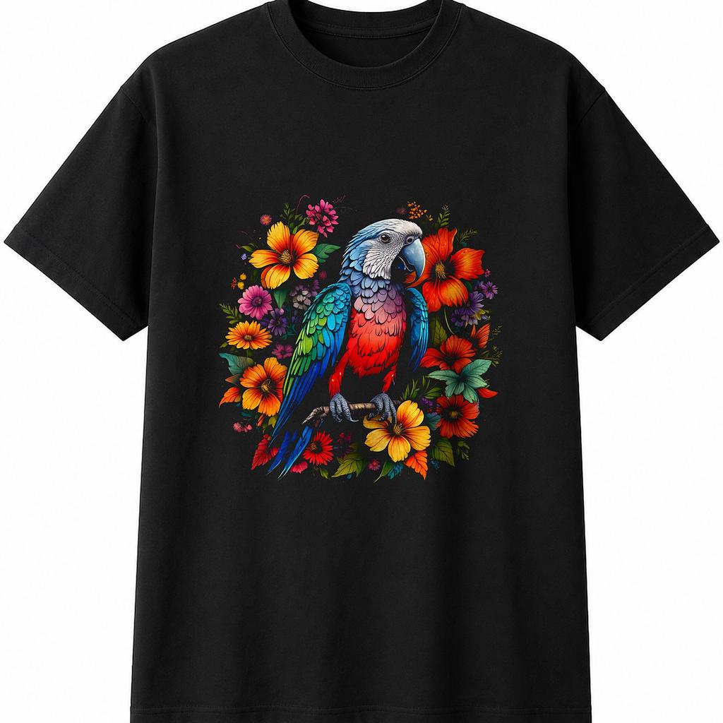 Parrot Mens Womens T-Shirt Bird Wildlife Unisex Novelty Gift Tee Funny Present