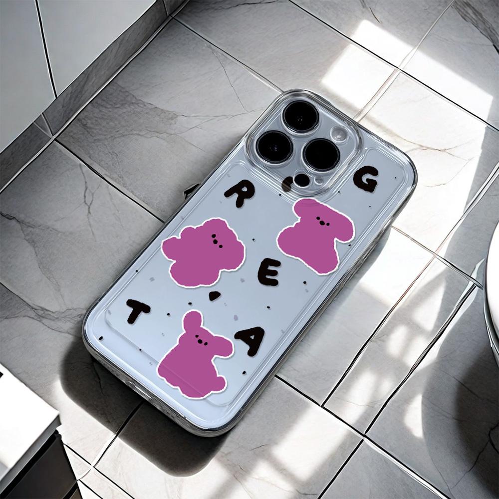 Панда Английский Роскошный Мягкий Чехол для Телефона Для iPhone 15 14 13 12 11 Pro Max X XS Max XR 7 8 Plus SE 2020 Чехол Обложка Funda Coque