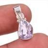 Natural Pink Amethyst Gemstone 925 Solid Sterling Silver Jewelry Pendant 1" K5I62