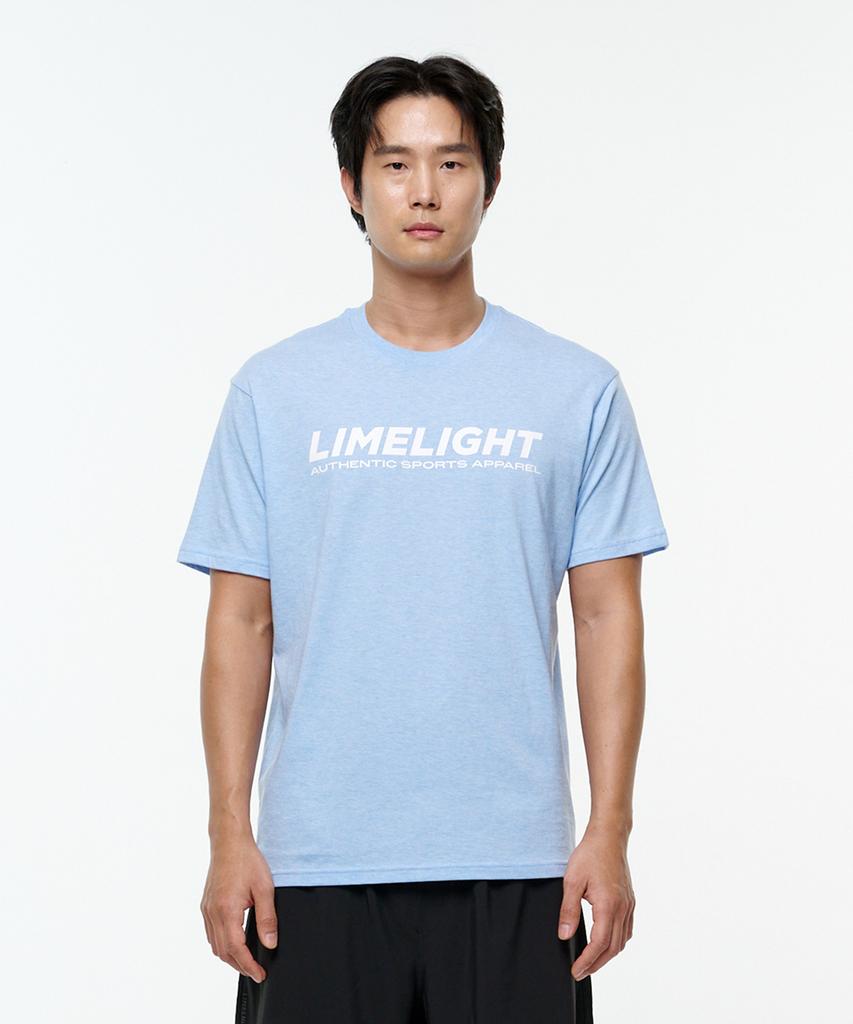 LIMELIGHT APPAREL Футболка Limelight (Небесно-голубой меланж/Белый)