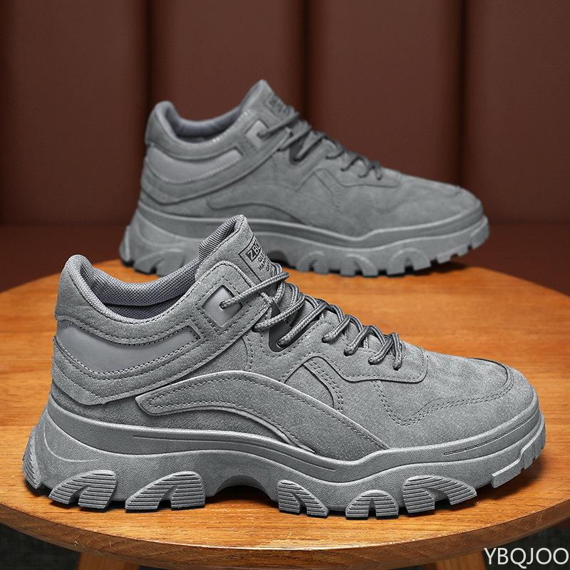 Весенняя мужская новая дышащая мужская обувь модные универсальные кроссовки на толстой подошве с противоскольжением повседневная удобная мужская обувь копия