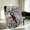 Custom Name Personalized Coraline Print Blanket, Home Decor, Bedroom, Sofa, Camping, Couch, Gifts for Birthday Christmas
