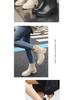Женские водонепроницаемые флисовые короткие ПВХ дождевые ботинки с нескользящей подошвой