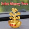Car Dashboard Decorations Solar-Powered Shaking Money Tree Design Automotive Interior Decor Cute Dashboard Car Accessories