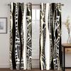 Полосатый абстрактный арт современный черный и золотой 2 шт светофильтрующий занавес для гостиной спальни дома оконная драпировка декор
