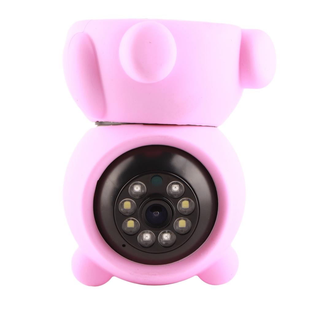 1080P WiFi PTZ Camera Pink Bear Styling Remote Viewing Night Vision 2?Way Audio Security Home CCTV