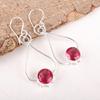 Pink Tourmaline 925 Solid Sterling Silver Earring, Handmade Gemstone Jewelry Earring, For Memorial Day