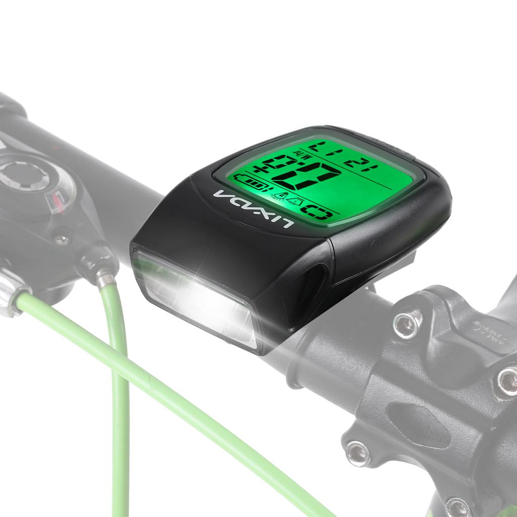 3 In 1 Bike Computer USB Rechargeable Wireless Cycling Computer Bicycle Speedometer with LED Front