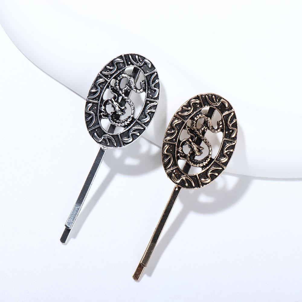 Barrette Simple Chinese Style Headwear Dragon Shape Hairpin Female Hair Accessories Metal Hair Clip