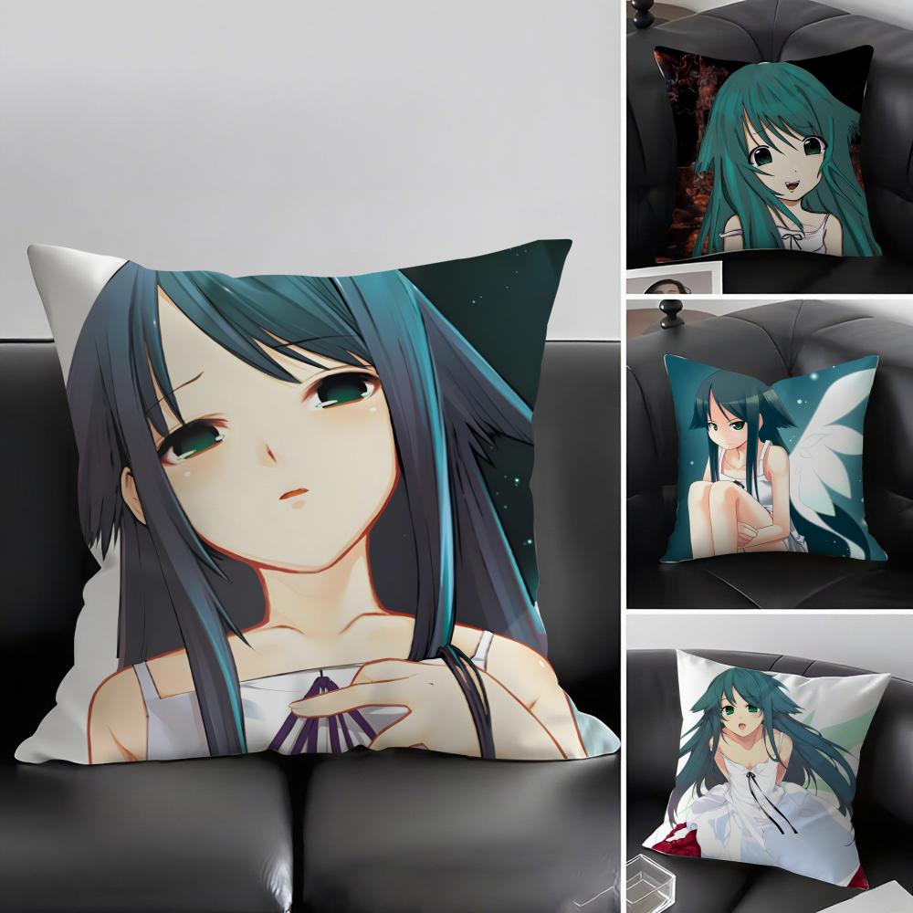 SSaya No UtaA The Song Of Saya Cushion Cover Pillowcase Ultra Soft Skin Friendly Fabric Cloud Like Comfort Concealed Zipper