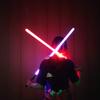 YDD Saber Lightsaber RGB 16 Color Change Metal Aluminum Pattern Ghost Premium Force FX Black Series Lightsaber with 3 Mode Sound Enables Authentic
