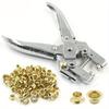 101Pcs Dual-Purpose Tool Grommet Eyelet Pliers Kit, Portable Grommet/Puncher Hand Press Kit for Leather/Belt/Shoes/Cloths
