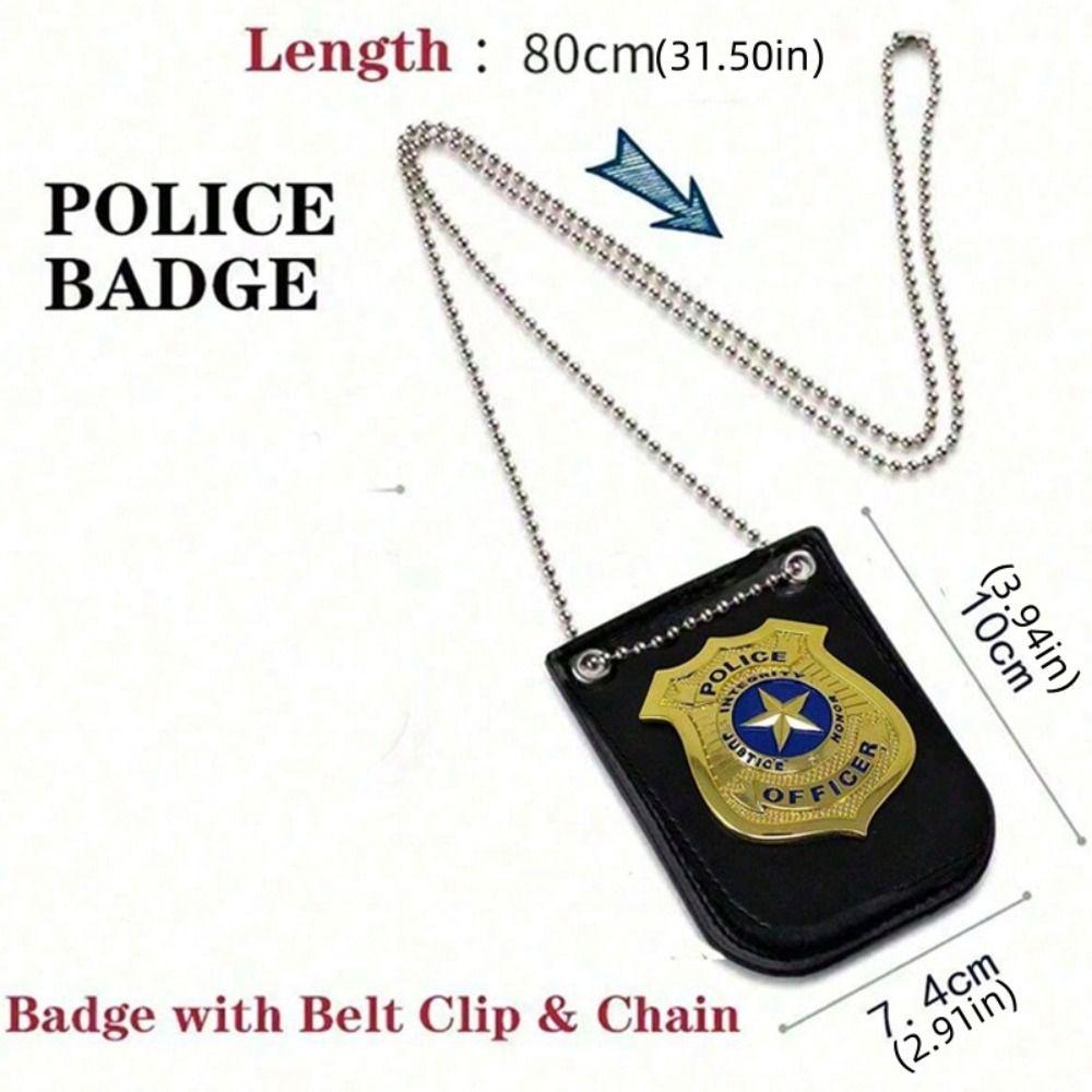 Pretend Play Police Role Play Toy Police Officer Simulation Police Badge Kids Toy